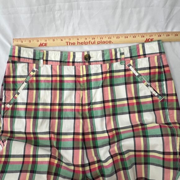 Dockers Womens Multi Plaid Bermuda Shorts Size 14 - Picture 5 of 8